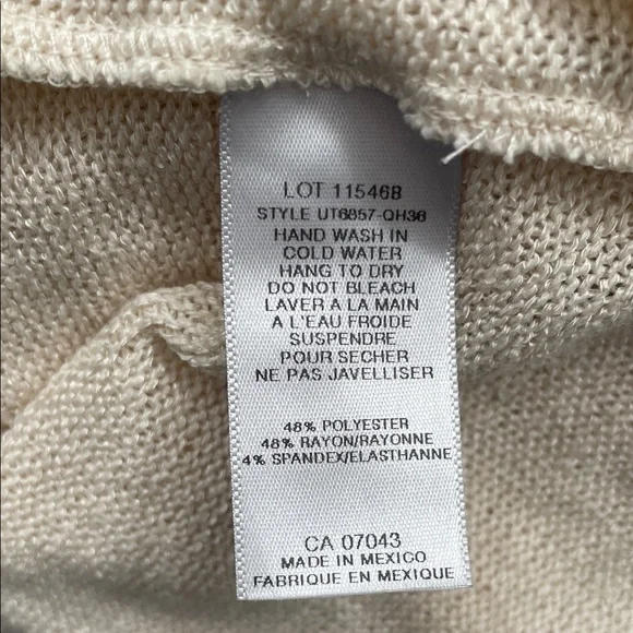 ONE CLOTHING Sleeveless Crochet Cream Knit Maxi Duster Button Resortwear Sweater - Picture 13 of 13